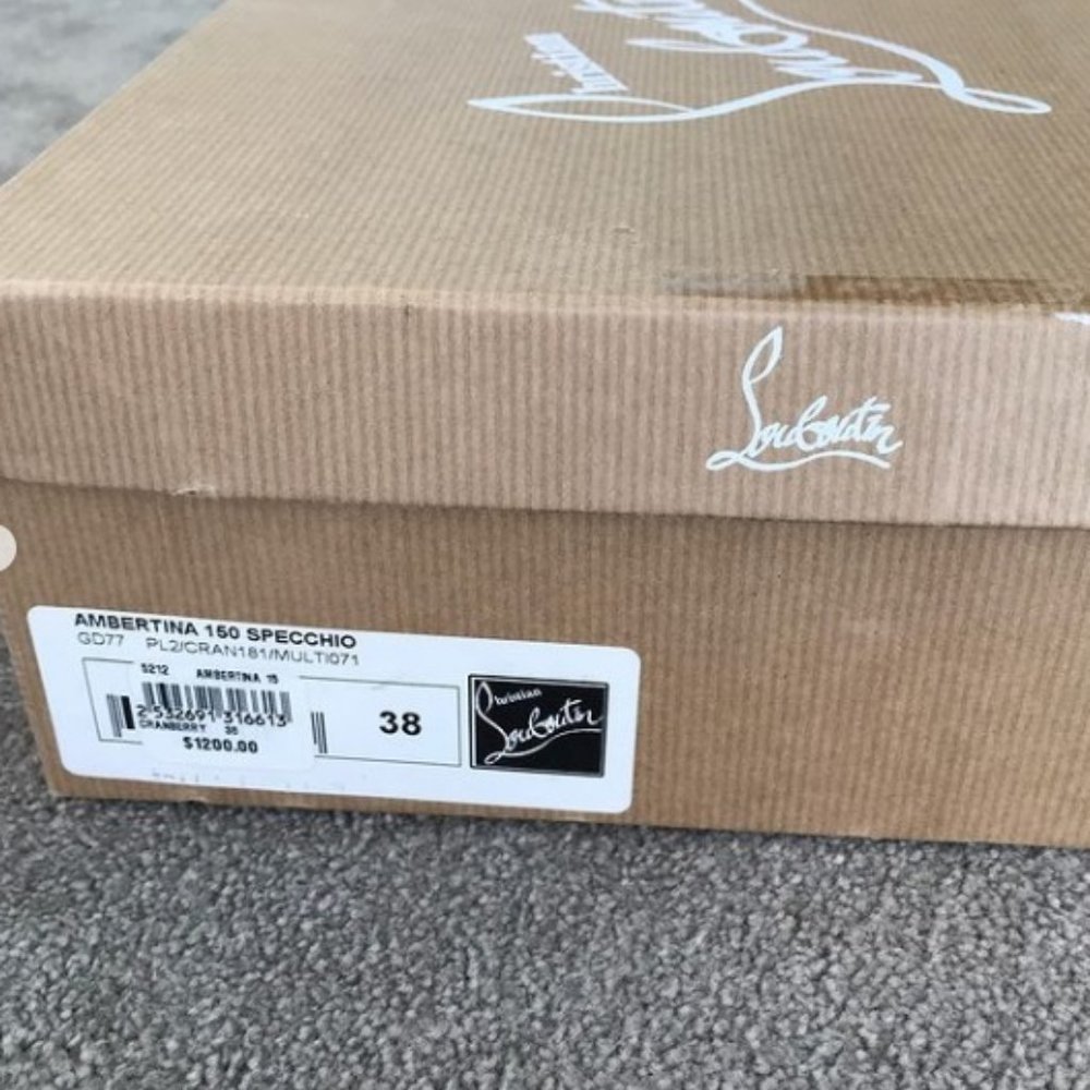 Christian Louboutin Ambertina 150 Specchio Size 38 - Picture 7 of 11